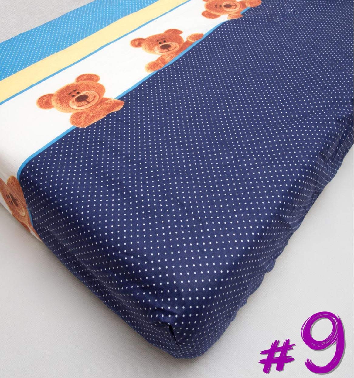 cotbed fitted sheets 140x70cm