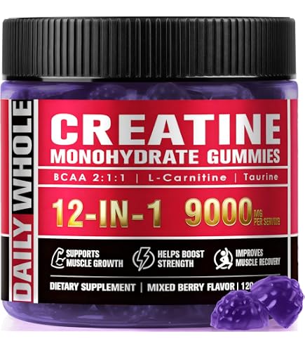 creatina l carnitina 12 in 1 Creatine Monohydrate Gummies for Women and Men, Vegan Sugar-Free Supplement with Taurine, L-Carnitine, Collagen, Vitamins C & B12, Mixed Berry Flavor, 120 Gummies : Health & Household Creapure creatine monohydrate with Réjen fulvic mineral complex to support short‐burst energy l-carnitina o creatina Pre Train