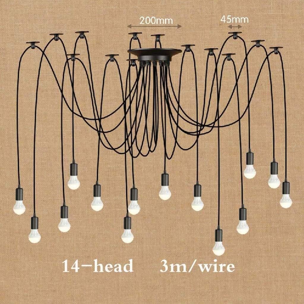 Pendelleuchte Einstellbare Spinne Decke E27 Kronleuchter, Restaurant