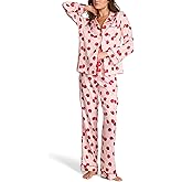Victoria's Secret Satin Pajama Set, Long Sleeve Button Down Shirt & Pants, Sleepwear for Women (XS-XXL)