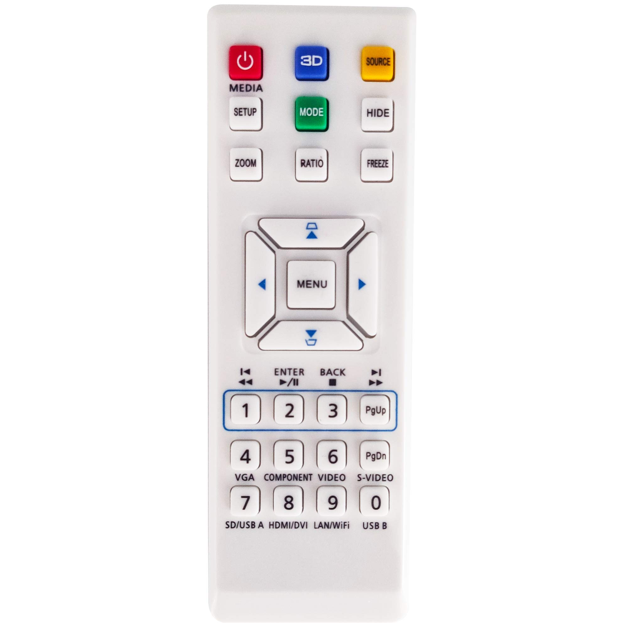 Leankle Remote Controller E-26281 for Acer H6517ABD, H6519ABD, X114AH, X114P, X114PH, X115, X115AH, X115H, X117, X117AH, X117H, X1184G, X1184PG, X1185G, X1185PG, X124PH, X125H, X127H, X1284G, X1284PG