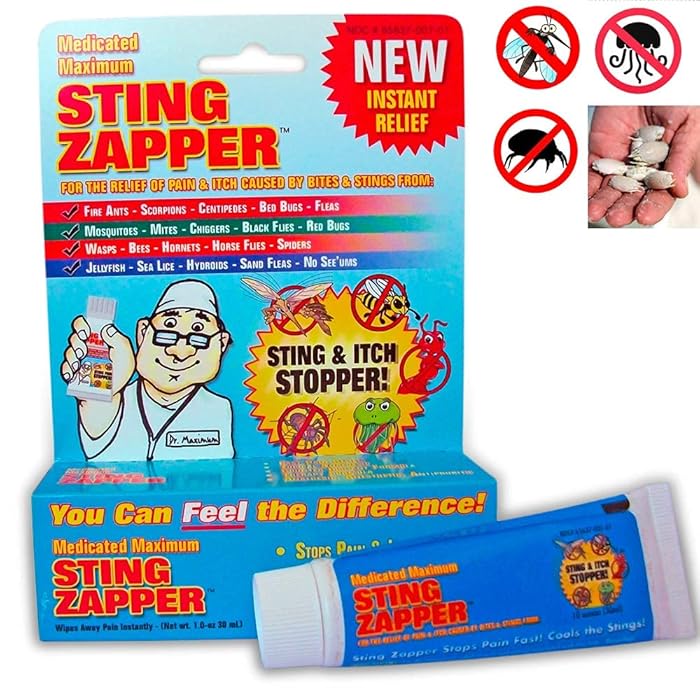 Buy Sting Zapper Gel Wipe Away Jellyfish Wasp Bed Bugs Ants Mites