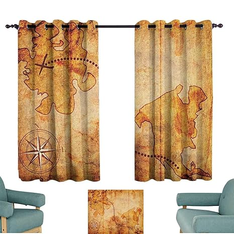 Amazon.com: Cortinas con diseño de trébol de viento, diseño ...