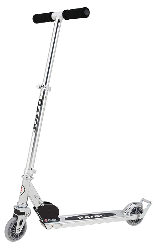 Razor A2 Kick Scooter for Kids – Wheelie Bar, Foldable, Lightweight, Front Vibration Reducing System, Adjustable Height Handlebars