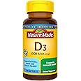 Nature Made Vitamin D3 1000 IU (25 mcg), Dietary Supplement for Bone, Teeth, Muscle and Immune Health Support, 100 Softgels, 100 Day Supply