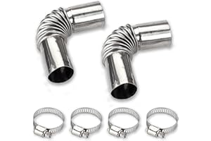 2pcs 24mm Air Diesel Parking Heater Exhaust Pipe Tube Elbow Connector Exhaust Pipe Duct Connector Diesel Boat Heater Parts Ca