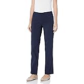 Slim-Sation Womens Wide Band Pull-on Relaxed Leg Pant with Tummy Control