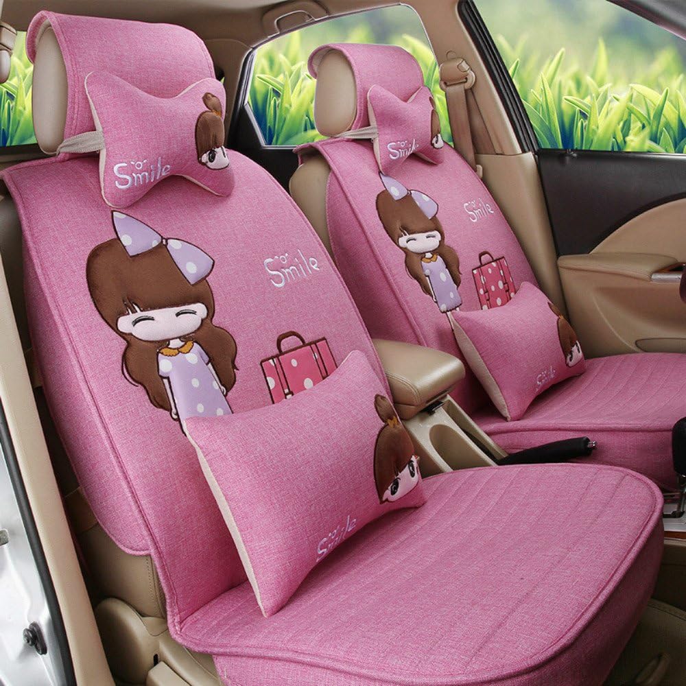 Best pink cartoon front seat covers and accessories