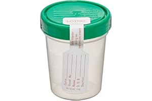 PROADVANTAGE Sterile Specimen Cups, Set of 3, Screw Cap, Tamper Evident, 4 oz.
