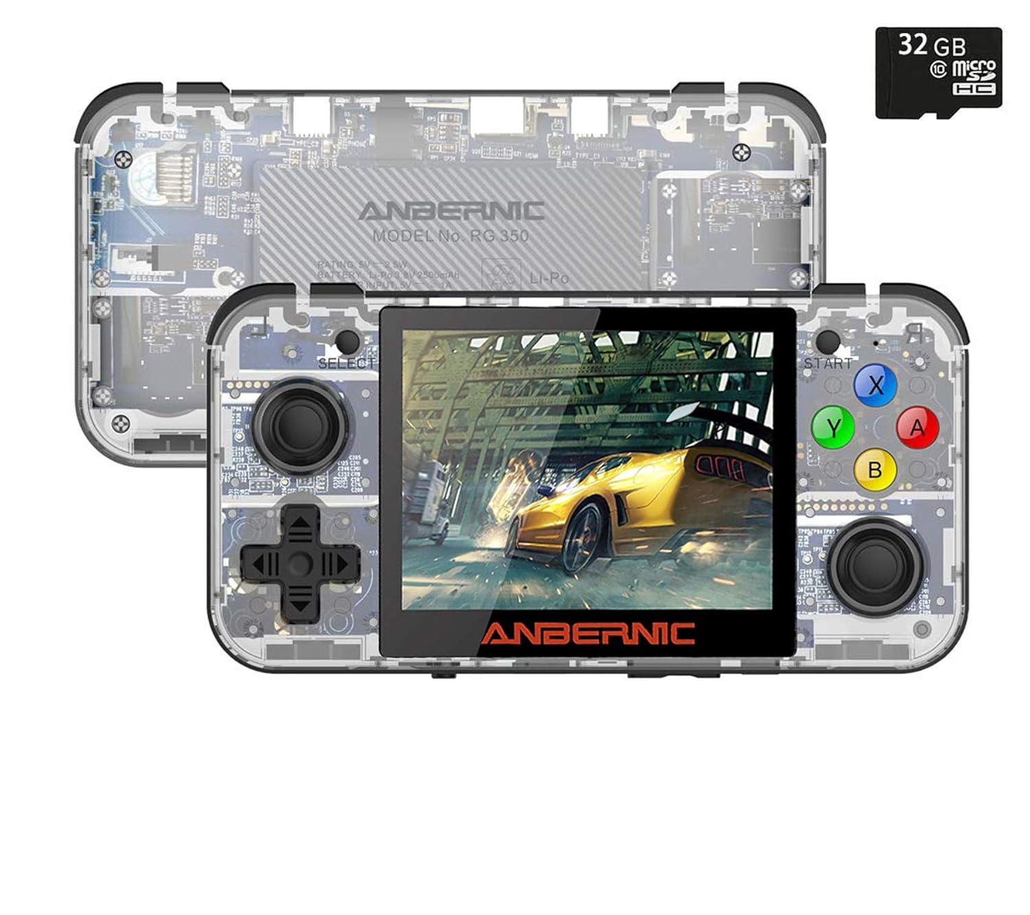 Anbernic RG350 Retro Games Console with 32GB TF Card, Built-in 14000 ...