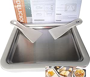 rolled ice cream maker machine,with 2shovels,homemade rolled ice cream,frozen yogurt machine,anti-griddle pan,sorbetmachine,gelato maker,plate freezer bowl,parent-child interactive DIY ice cream maker