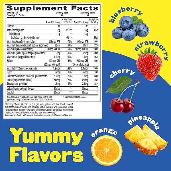 L’IL CRITTERS GUMMY VITES DAILY KIDS GUMMY MULTIVITAMINS ASSORTED FRUIT FLAVORS FOR AGES 2+ TODDLERS & KIDS, GUMMY VITAMIN WITH VITAMIN C AND D, 95-190 DAY SUPPLY, 190 GUMMIES