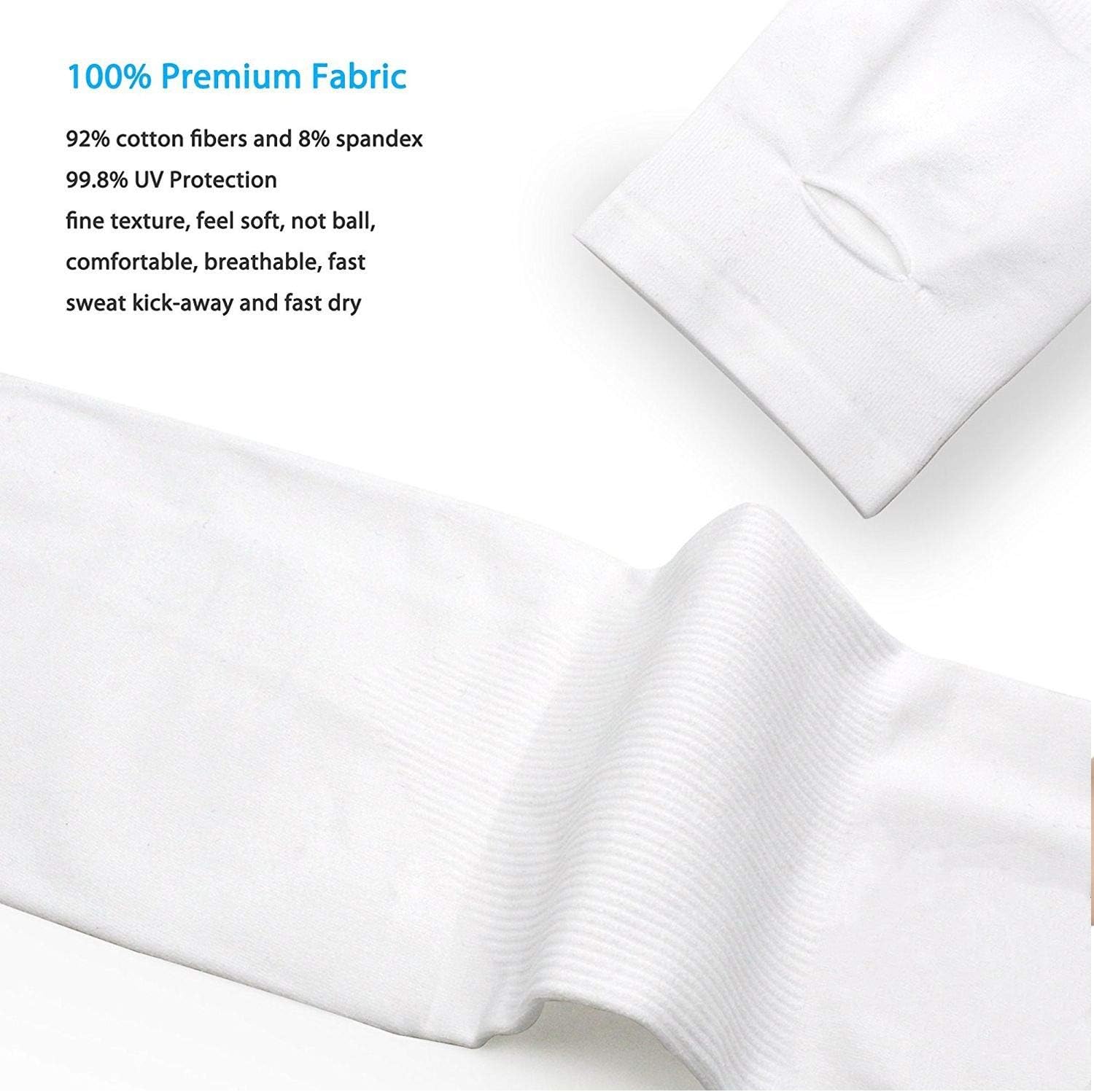 UV Protection Cooling Arm Sleeves, 5-Pairs Athletic Hand Cover Cooling UV Protection Arm Sleeves(White Black Gray Pink Purple): Industrial & Scientific