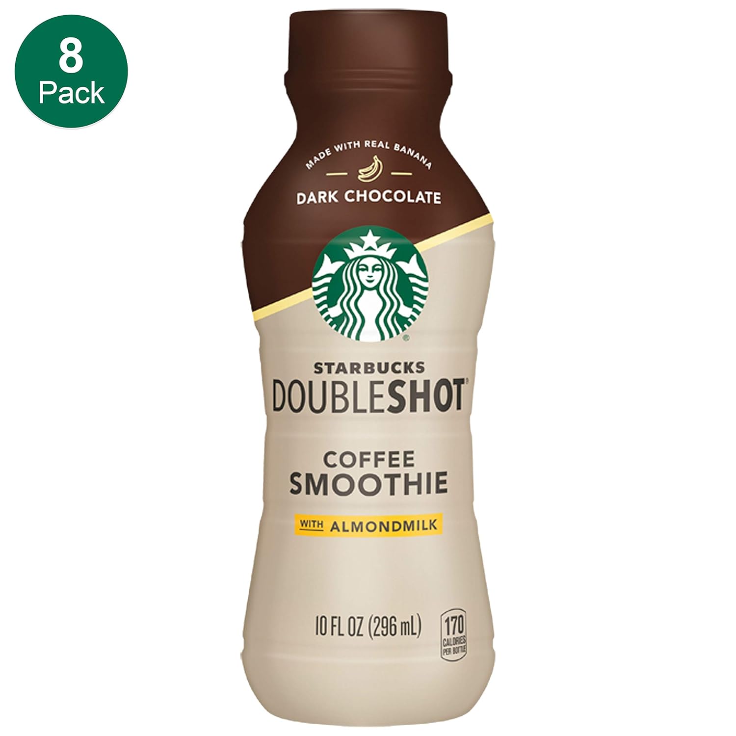 Starbucks, Dark Chocolate Banana Doubleshot Smoothie with Almond Milk