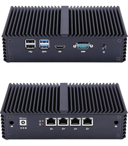 ミニPC i5-8250u 4ポート2.5g Lan　ソフトルーター QOTOM Q355G4 Mini PC w/ 8GB RAM + 32GB SSD - Core i5, AES-NI, 4