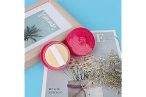 Generic Vintage Rose Makeup Loose Powder Dispenser Box with Powder Puff for Travel Use, 2.2-inch Diameter Compact Cosmetic Ca