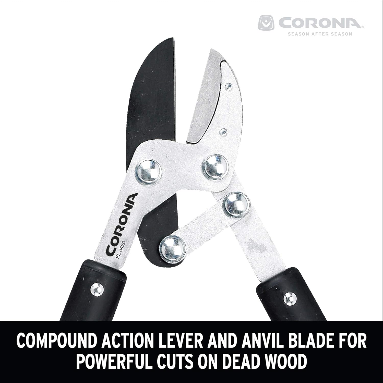 Corona Compound Action Anvil Lopper, 32 Inch, FL 3420, Black : Hand Loppers : Garden & Outdoor