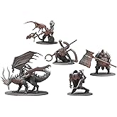 Steamforged Games: Dark Souls The Roleplaying Game Miniatures Bundle (Kalameet the Last Dragon, Titanite &amp; Stone, and Dancer of the Boreal Valley &amp; Smough - 3 Items)