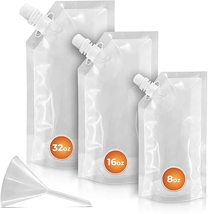 liquor pouches amazon