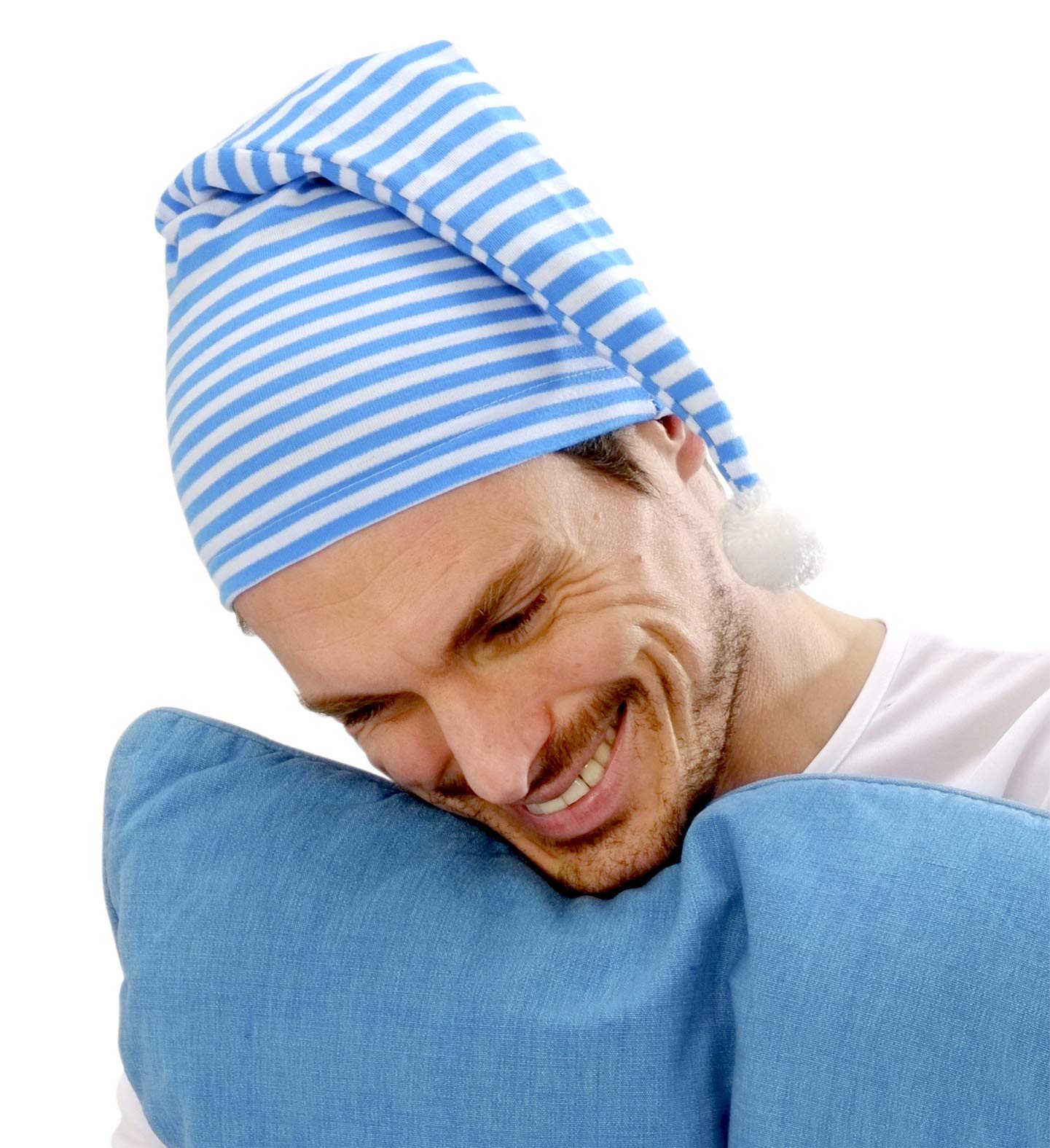 BLUE NIGHTCAP Adult Unisex NIGHTCAP Accessory for Wee Willie Winky Fancy Dress Unisex Mens