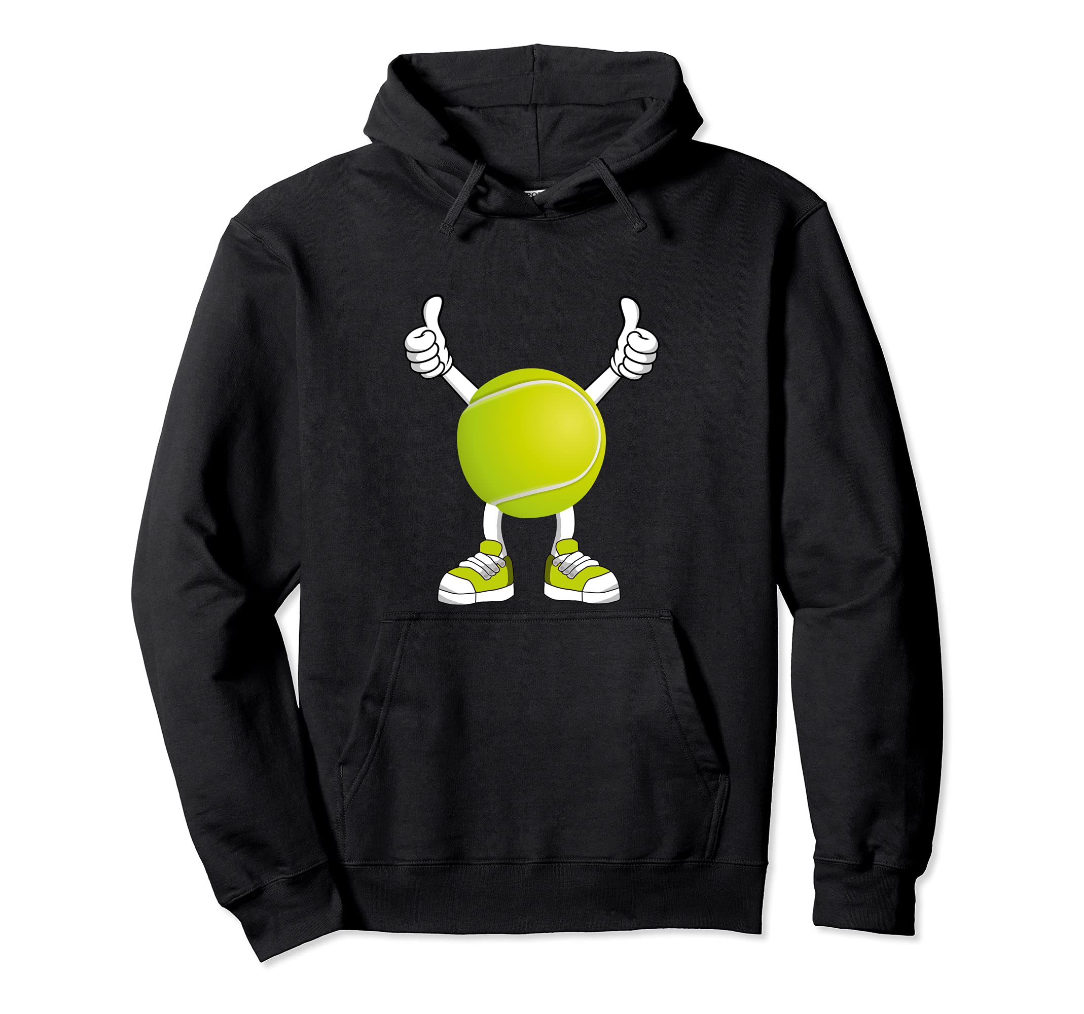 Tennis Player Comic Tennis Ball Pullover Hoodie