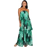 Petal & Pup Womens Bloom Strapless Maxi Dress
