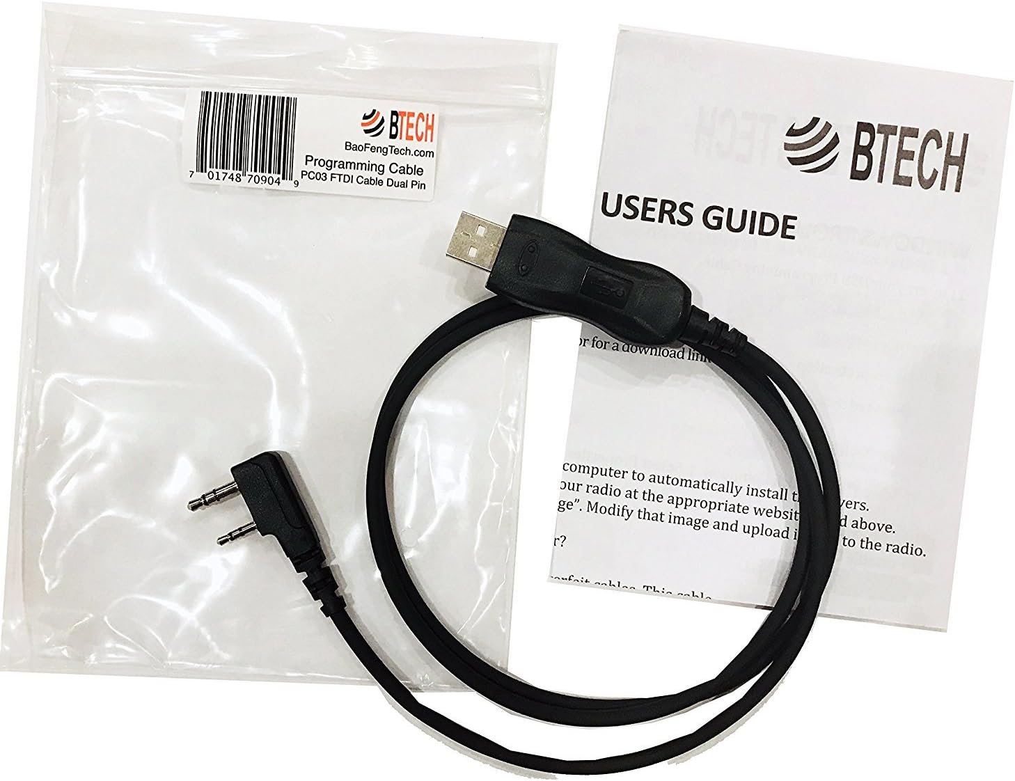 BTECH PC03 FTDI Genuine USB Programming Cable for BTECH, BaoFeng, Kenwood, and AnyTone Radio: Electronics
