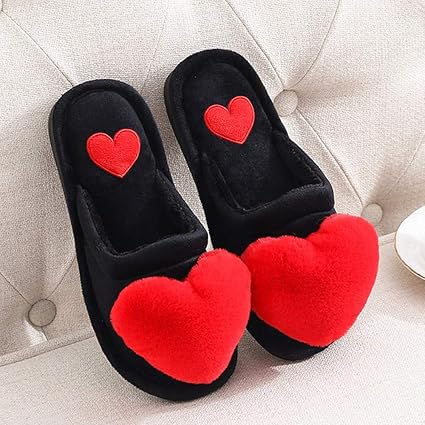 Ylxingmu Ladies Cotton Slippers Rote Frauen Warme Hausschuhe Damen Baumwolle Mode Winter Flache Schuhe Weibliche Innenkomfort Susse Liebe Herz Plusch Nicht Slip Frau Slipper 37 Amazon De Sport Freizeit