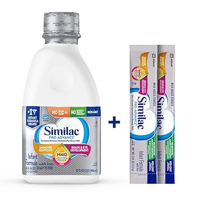 &bdquo;Similac Pro-Advance&ldquo; kūdikių formulė su 2'-FL žmogaus pieno oligosacharidu ( HMO ) imuniniam palaikymui, paruo&scaron;tam maitinti, 32 uncijos ( 6 pakuotė ) + 2 &bdquo;The-Go&ldquo; lazdelės. Pakuotės
