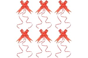 PATIKIL 2.8-inch Pull Bows, 40 Pack Present Wrapping String Bows Ribbon Gold Thread Style Decorative Bow Tie for Wedding Part
