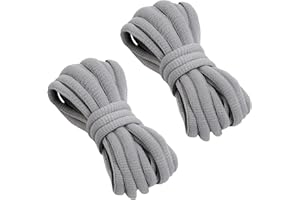 VSUDO 2 Pairs Oval Shoe Laces for Sneakers, Basketball Baseball Shoelace, Athletic Sport Trainers Shoestring for Men or Women