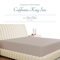Carressa Linen 100% Egyptian Cotton Cal King Fitted