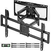 monTEK Full Motion TV Wall Mount for Most 37-90 inch TVs, Up to 165 lbs, Heavy Duty TV Mount with Dual Articulating Arms, Too