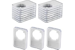 JWODO 10-Pack Coin Slab Display Holder, Storage Case for Morgan, Peace, IKE Silver 38mm Dollar Coin, Organize Your Coin Collection with Clear Acrylic Cases
