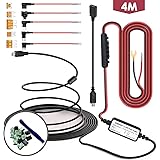 SHISHUO Dash Cam Hardwire kit - Mini USB cavo 3.5 m con LP Mini/Mini/ATO/MICRO2 Fuse, Uscita 5V / 2A per Dash Cam GPS Navigatore Satellitare con Batteria di Scarico Della