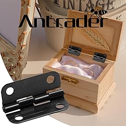 Black Cabinet Hinge, Antrader 1" x 3/4" Metal