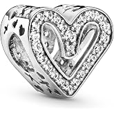 PANDORA Sparkling Freehand Heart, Clear CZ
