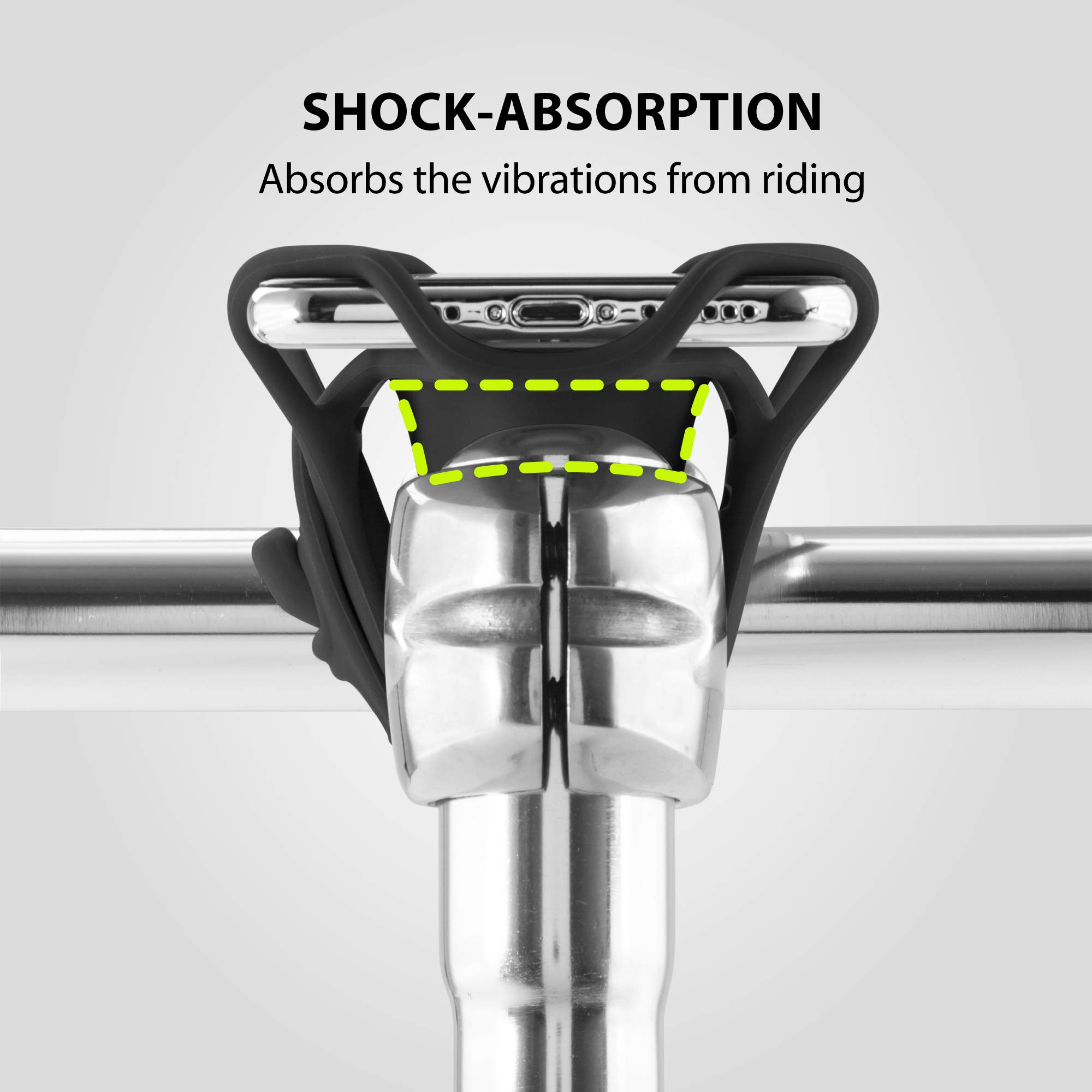 BONE】 Bike Tie Pro 4 Bike Phone Mount Bicycle Phone Holder for Stem Mounting 4.7