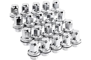 GDYDI 14x1.5mm OEM Style Factory Lug Nuts Set of 20, 7/8 22mm Hex Mag Washer Lug Nuts 1.80 Inch Compatible with Sequoia Landcruiser Tundra Lexus LX