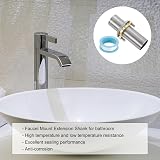 sourcing map Faucet Extension Shank 4" Stainless Steel Pipe Faucet Nipple view 6