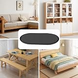 Ezprotekt 8 Pcs Reusable Carpet Furniture Sliders Oval Black 9.5 x 5.75 view 8