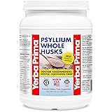 Yerba Prima Psyllium Whole Husks Fiber Supplement - Colon Cleanse - Gut Health - Vegan Non-GMO Gluten Free - 20oz - 1 Pack (1