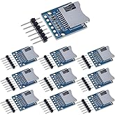 ANMBEST 10PCS Micro SD SDHC TF Card Adapter Reader Module | with SPI Interface Level Conversion Chip, for Arduino