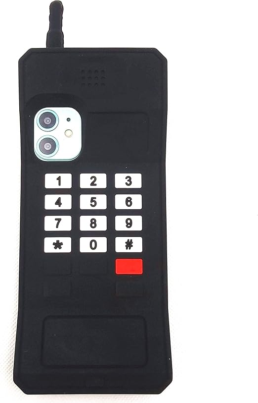 Amazon Com Iphone 11 Case Cute Iphone 11 Case Iphone 11 Cute Case Stand 3d Cartoon Retro Classic Cellular Phone Shaped Soft Silicone Rubber Cover Teen Girls Women Cute Phone Cases Iphone 11 6 1 Black