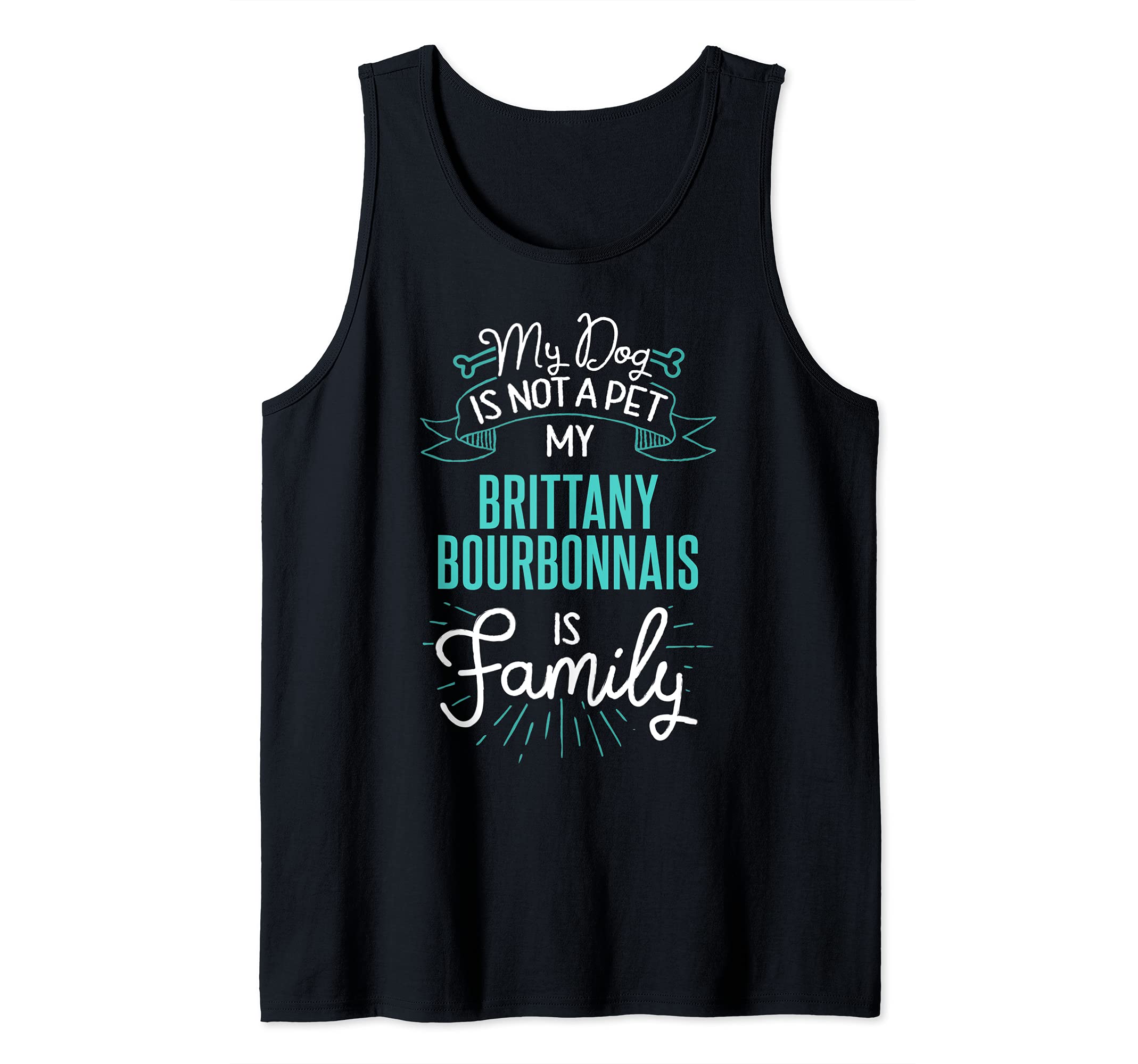 Cute Brittany Bourbonnais Design Family Dog Gift Tank Top