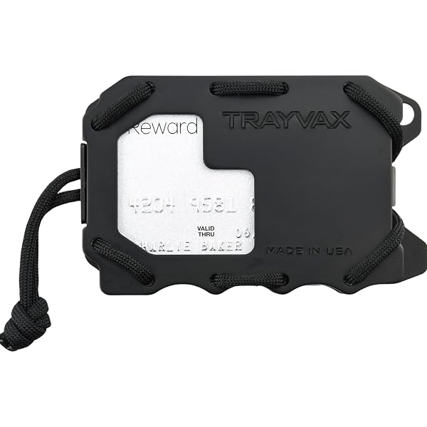 Trayvax Keydex Key Holder, Metal Keychain Organizer With Pocket Clip And Attachment Point, Holds 12 Keys, Black