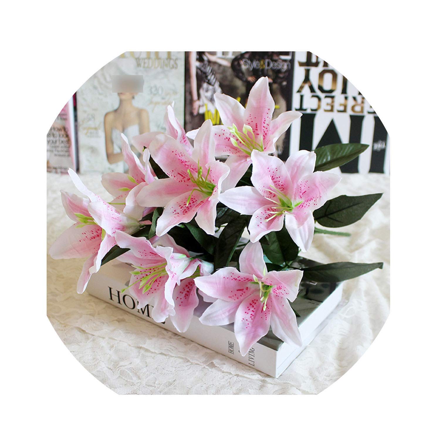 驚きの値段 幸運の神 シルクフラワー 人工ユリの花 マルチカラー フェイクフラワー 結婚式 ホームパーティー装飾 B07q19k9t2 D 造花 Www Wwmp Org Za