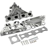 A-Premium L4 Exhaust Manifold Kit W/Gaskets &amp; Hardware | Compatible with Jeep Compass Patriot 2007-2017 &amp; Dodge Journey, Avenger, Caliber 2007-2012 &amp; Chrysler 200, Sebring