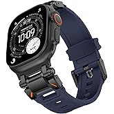 KADES Rugged TPU Sport Band for Apple Watch Ultra 3/2/1 49mm, Metal Connectors for Apple Watch Series 11/10/SE3 46mm Series 9/8/SE2/7/6/SE/5/4/3/2/1 45mm/44mm/42mm