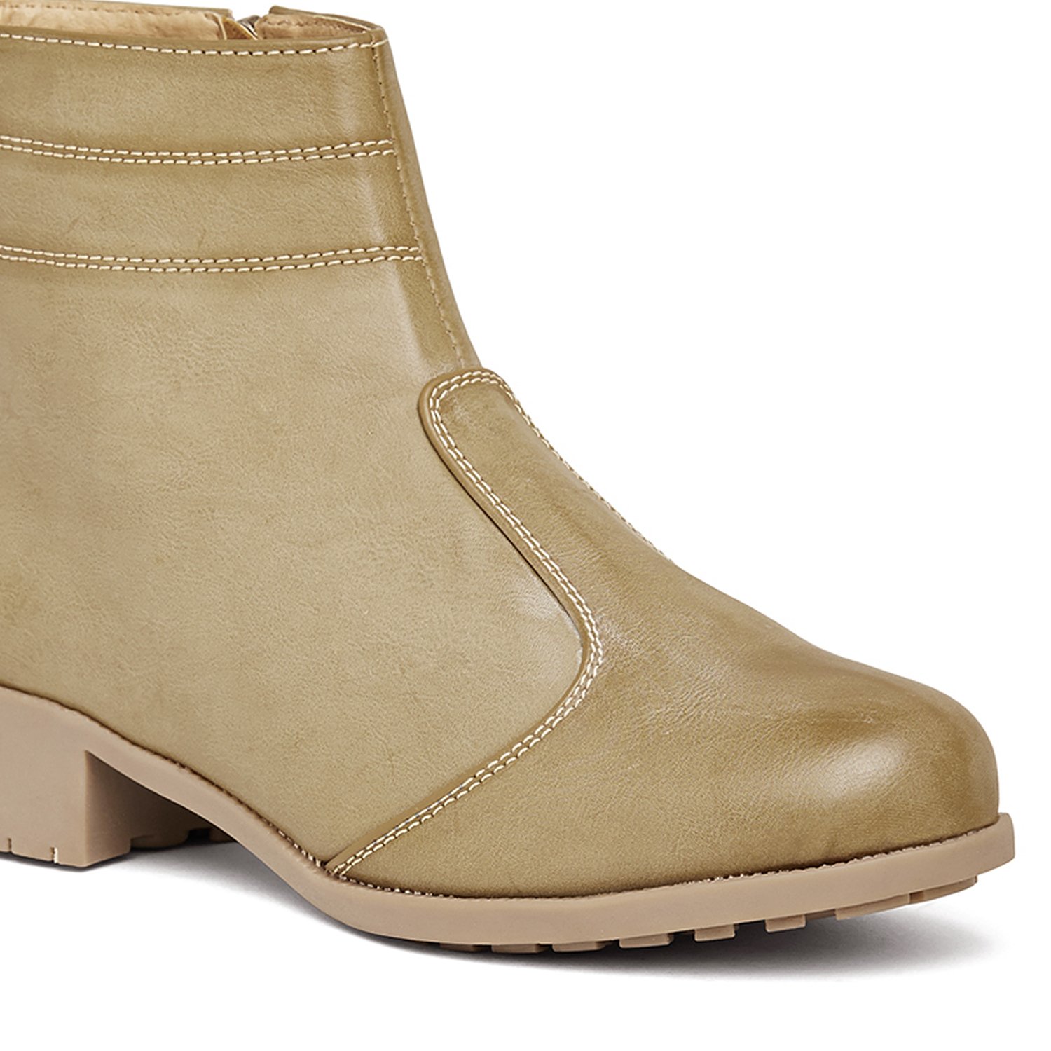 marc loire women's camel zipper boots ml0012412936